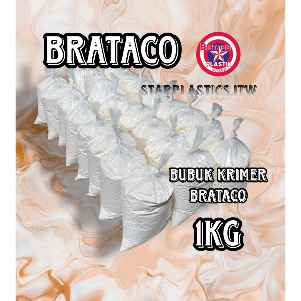 

BEST QUALITY! Non Dairy Creamer / BRATACO PREMIUM / Susu / Bubuk Krimer Minuman Nikmat BPOM Halal MUI 1 Kg