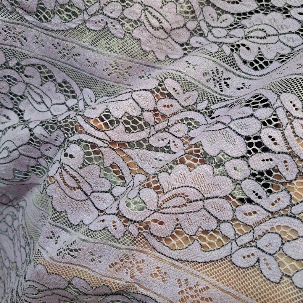 kain brokat semi prada motif salur - kain brokat katun premium - kain brokat meteran