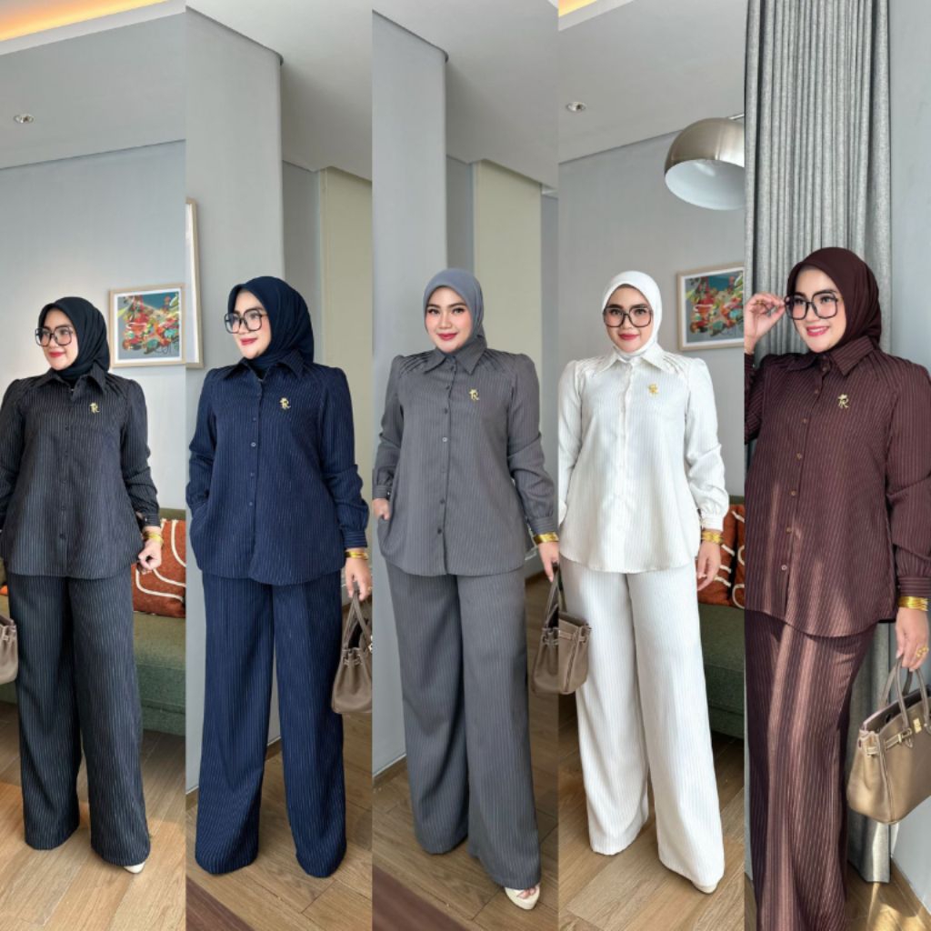 ZENIA ONE SET BY IRNA EMERALD ORIGINAL