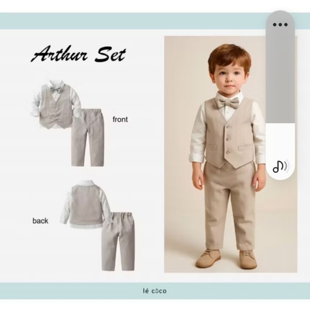 Setelan Baju anak laki laki kodian