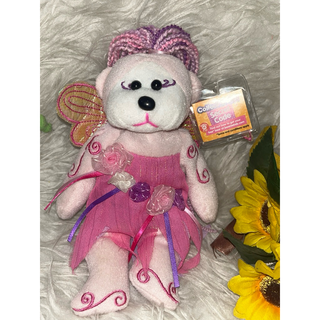 BONEKA BEANIE KIDS FLOWERBUD THE FAIRY BEAR