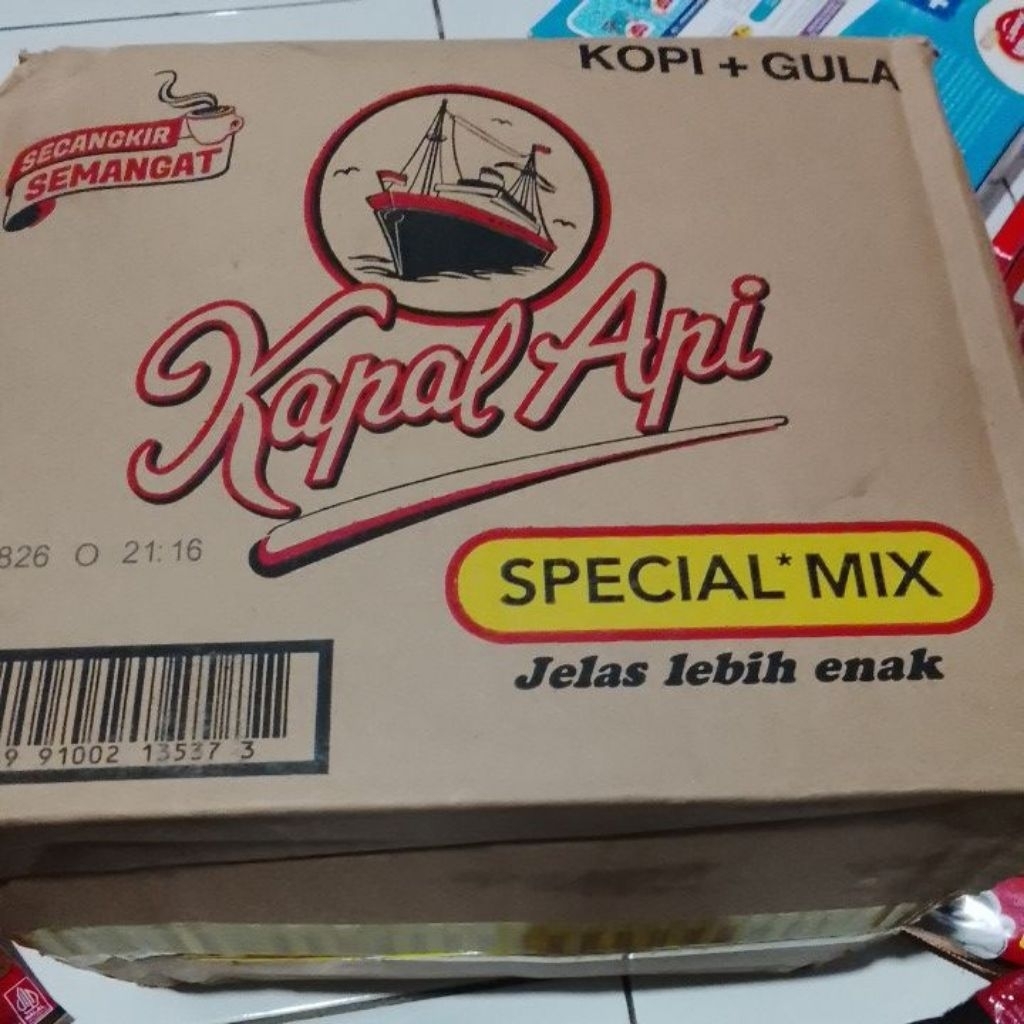

KOPI KAPAL API SPECIAL MIX KOPI+GULA