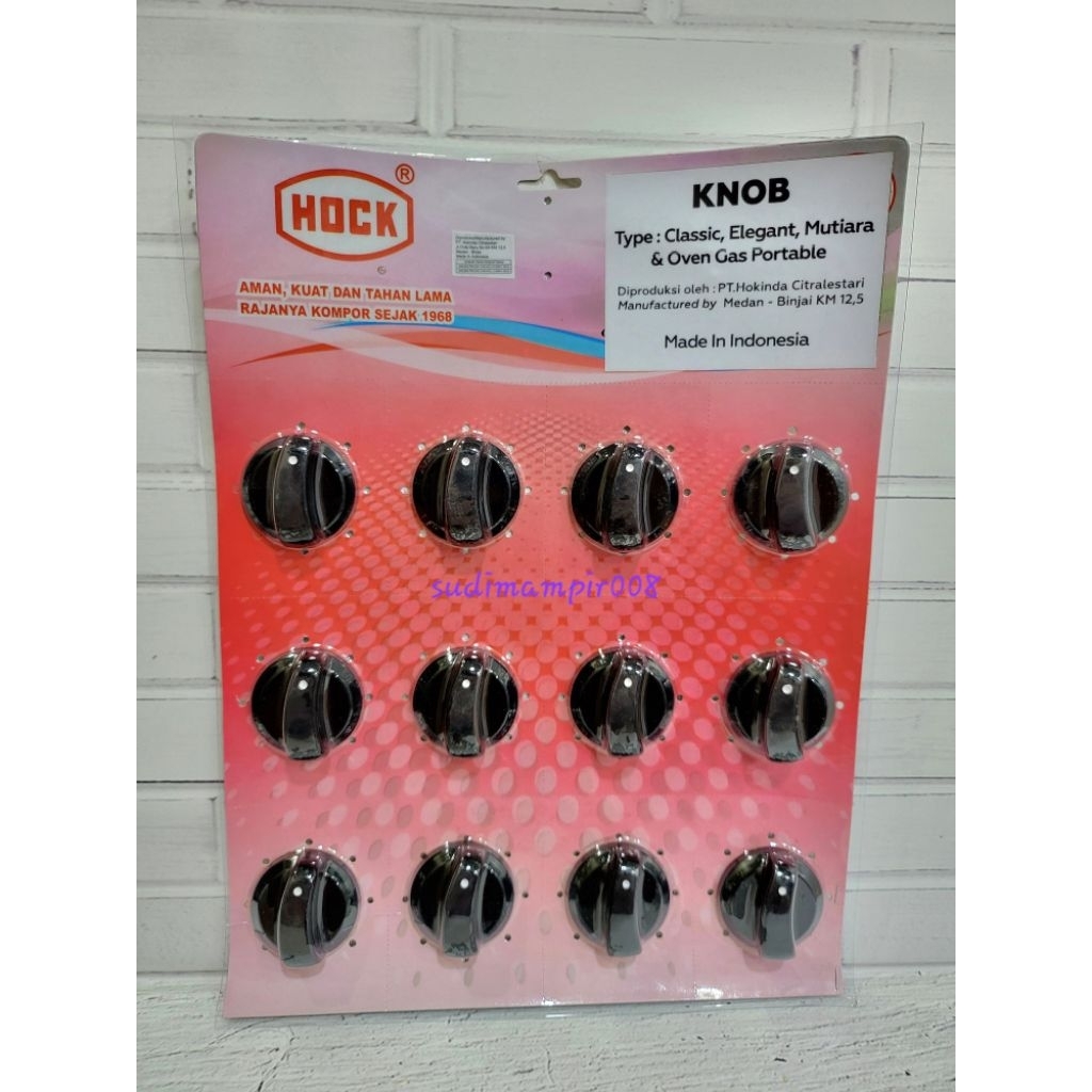 Knop kompor gas HOCK ORIGINAL - kingelectronicmedan