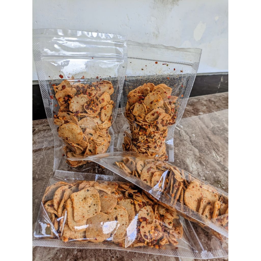 

Basreng Pedas Kering – Cemilan Renyah Gurih Pedas 100gr