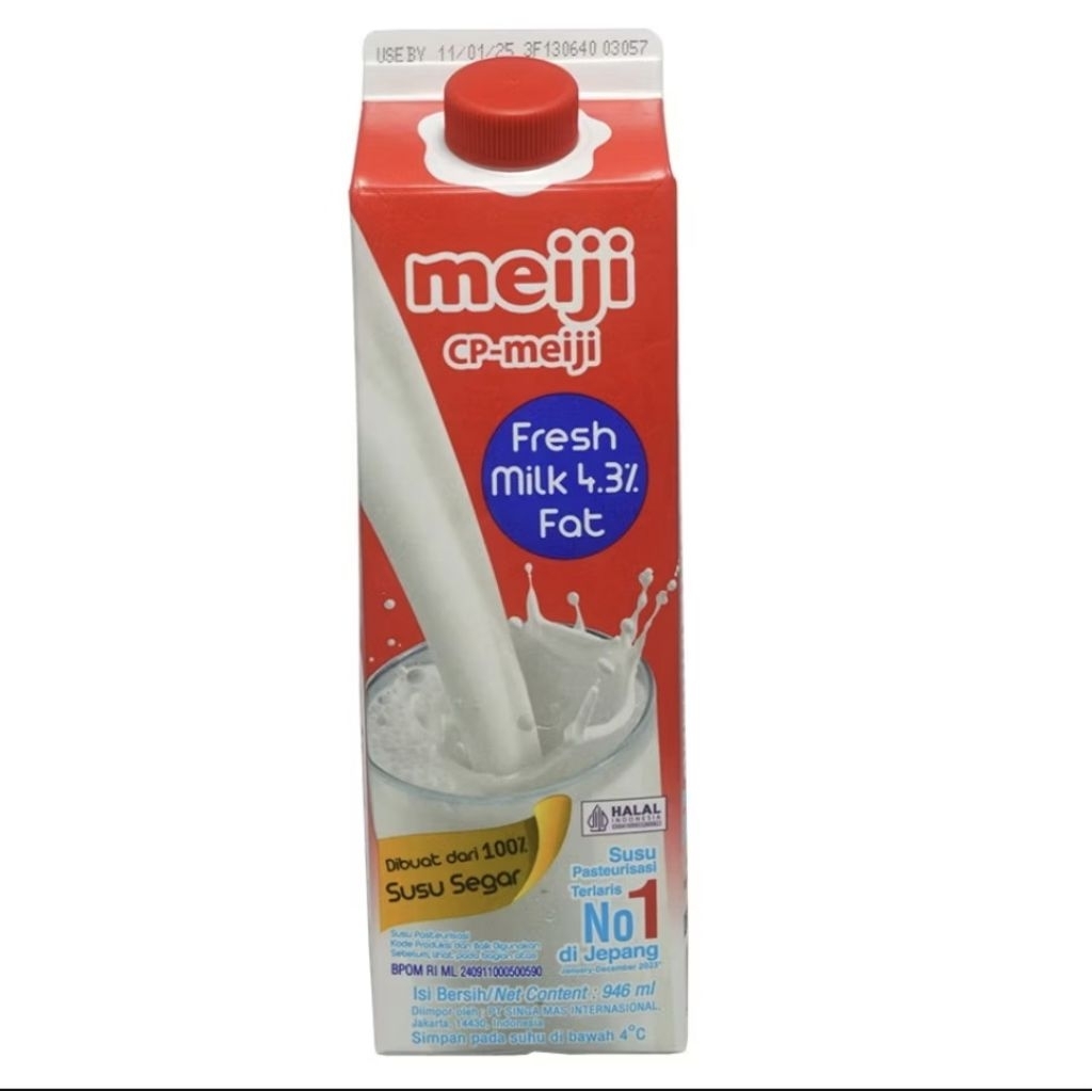 

SUSU MEIJI FRESHMILK PASTEURISASI 946ML 100% SUSU SEGAR