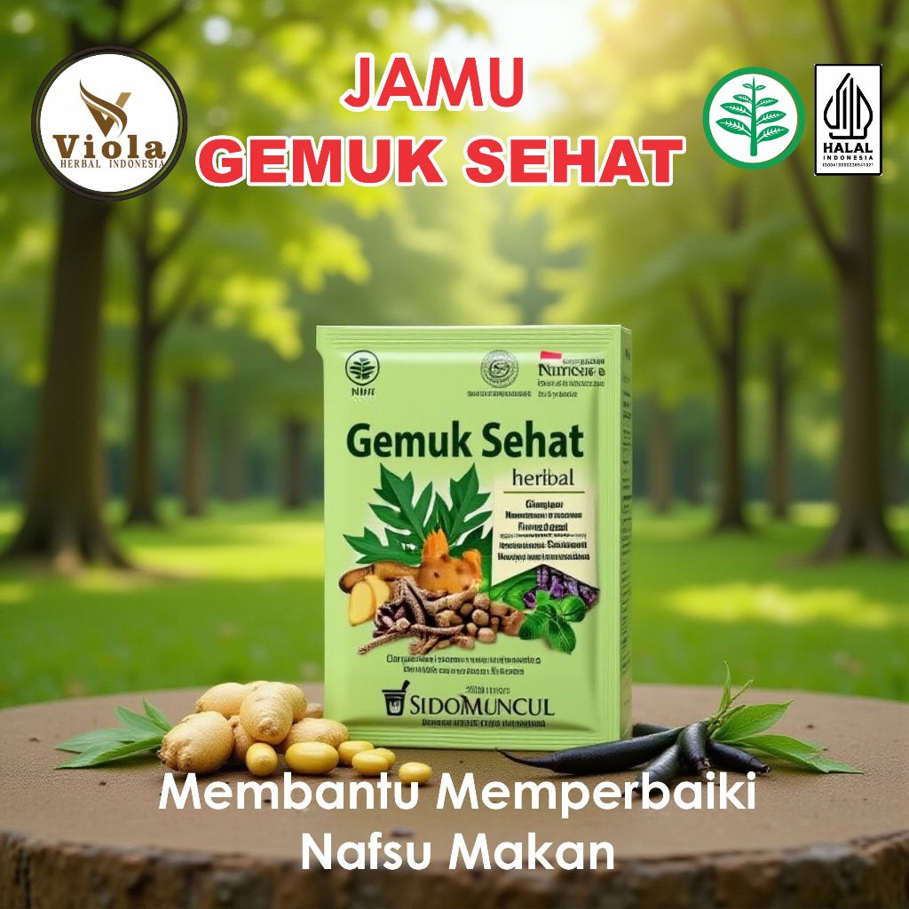 

Jamu Sehat Gemuk Sidomuncul 10sachet