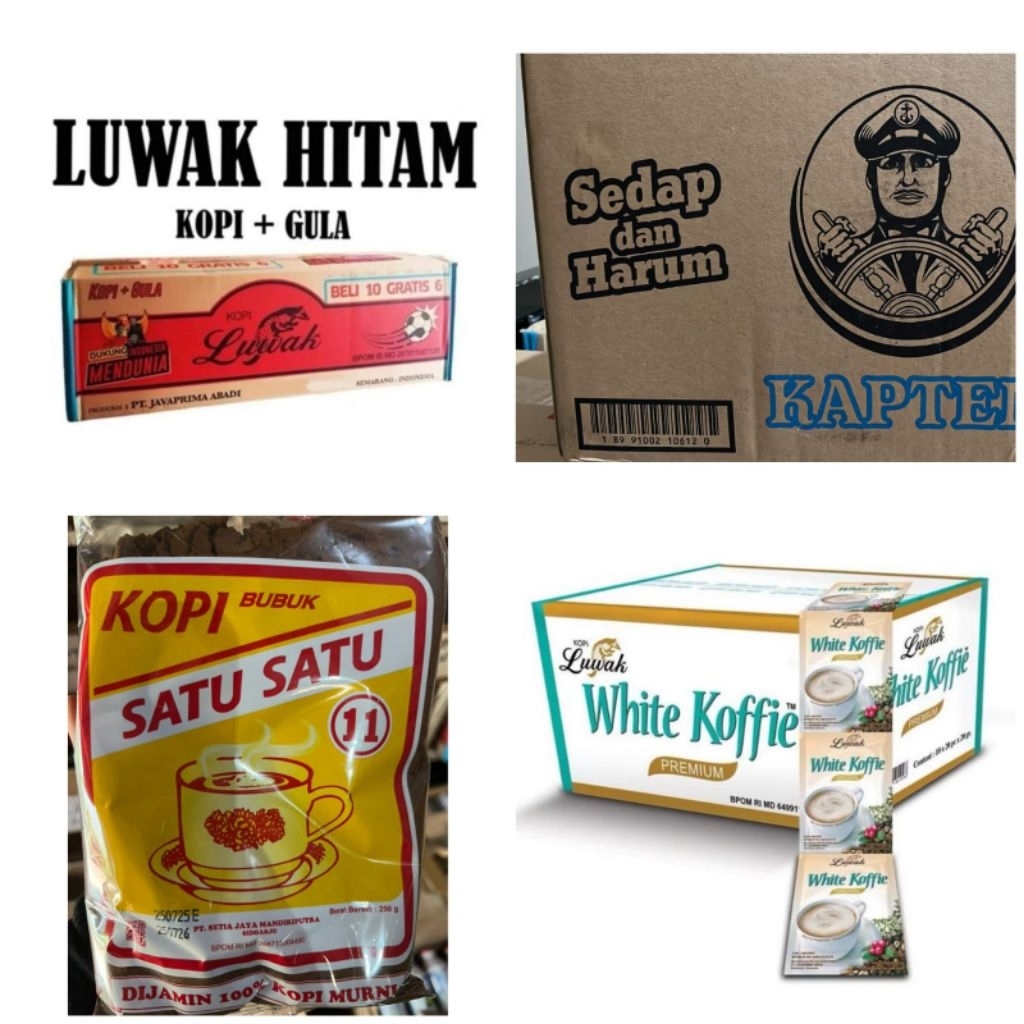 

Kopi instan kartonan packing plastik