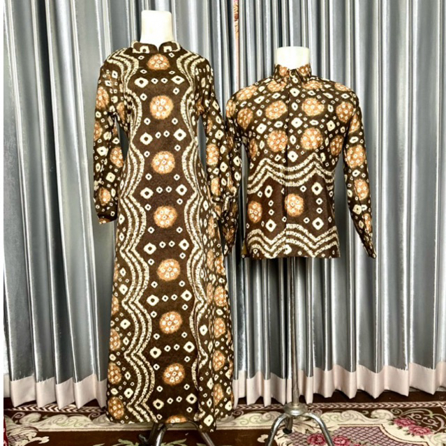 BAJU COUPLE JUMPUTAN PALEMBANG BAHAN DOBBY