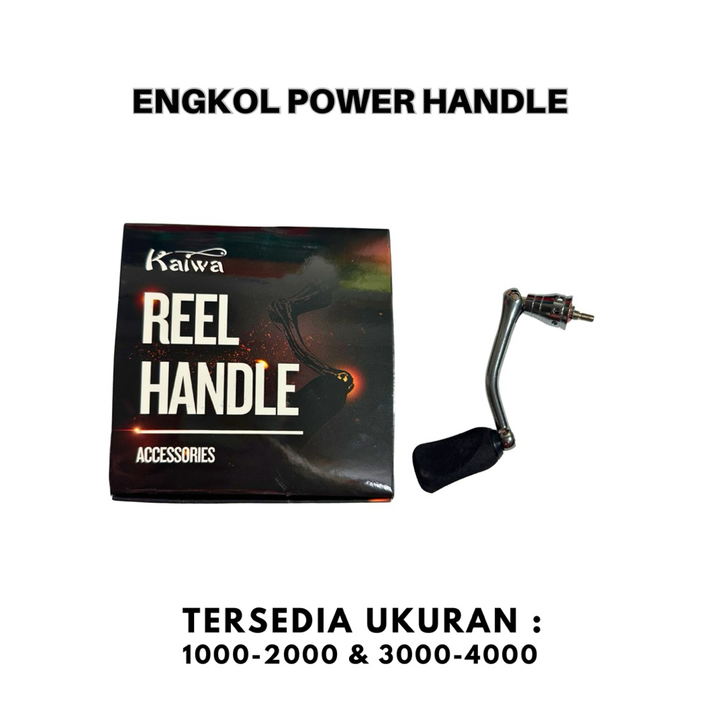 Handle Reel Pancing Engkol Power Handle Soft Rubber