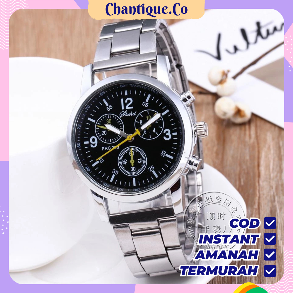 Jam Tangan SHSHD Pria Sport Casual Original Strap Stainless Steel