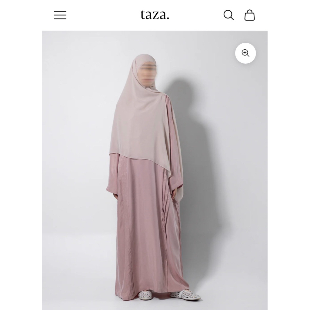 PRELOVED VGC Taza Teeqa Plain Faded Rose XL