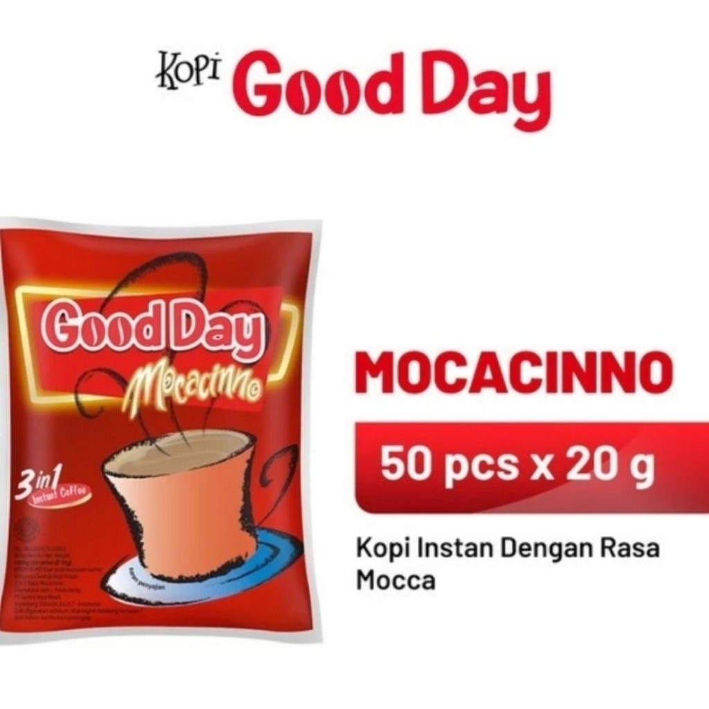 

Good Day Moccacino 1 Bag ( 50 x 20 ) gram