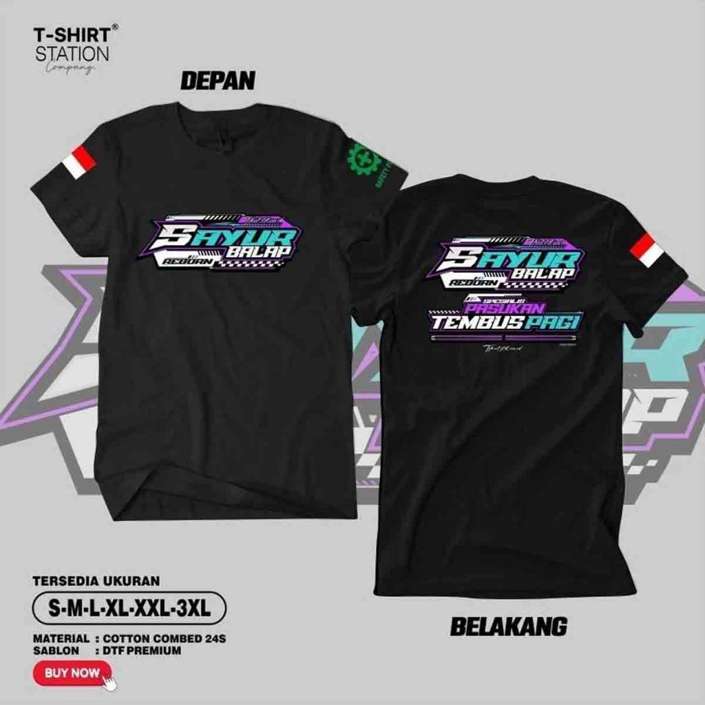 Kaos Sayur Balap Reborn New Design