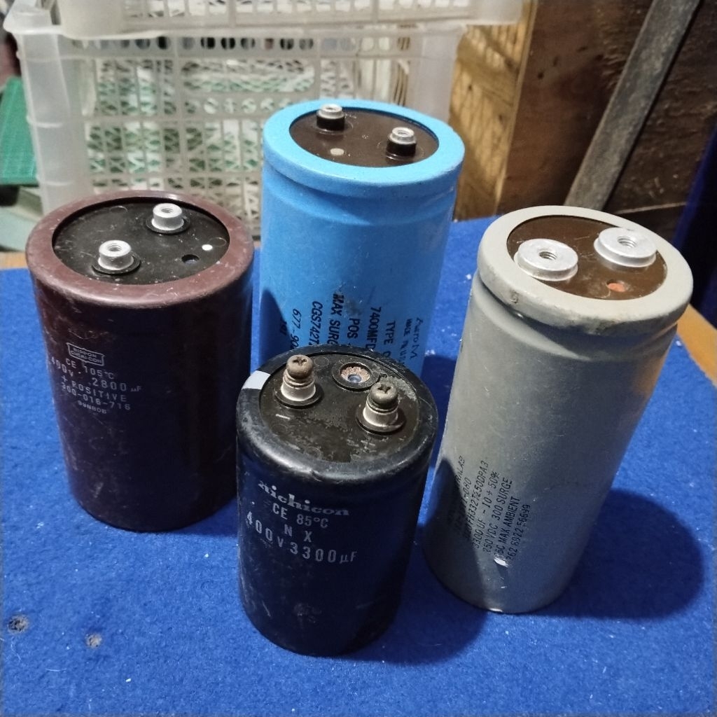 lot 4pcs elko 400v 3300uf/400v 2800uf/7400mfd 200vdc/3300uf 250vdc