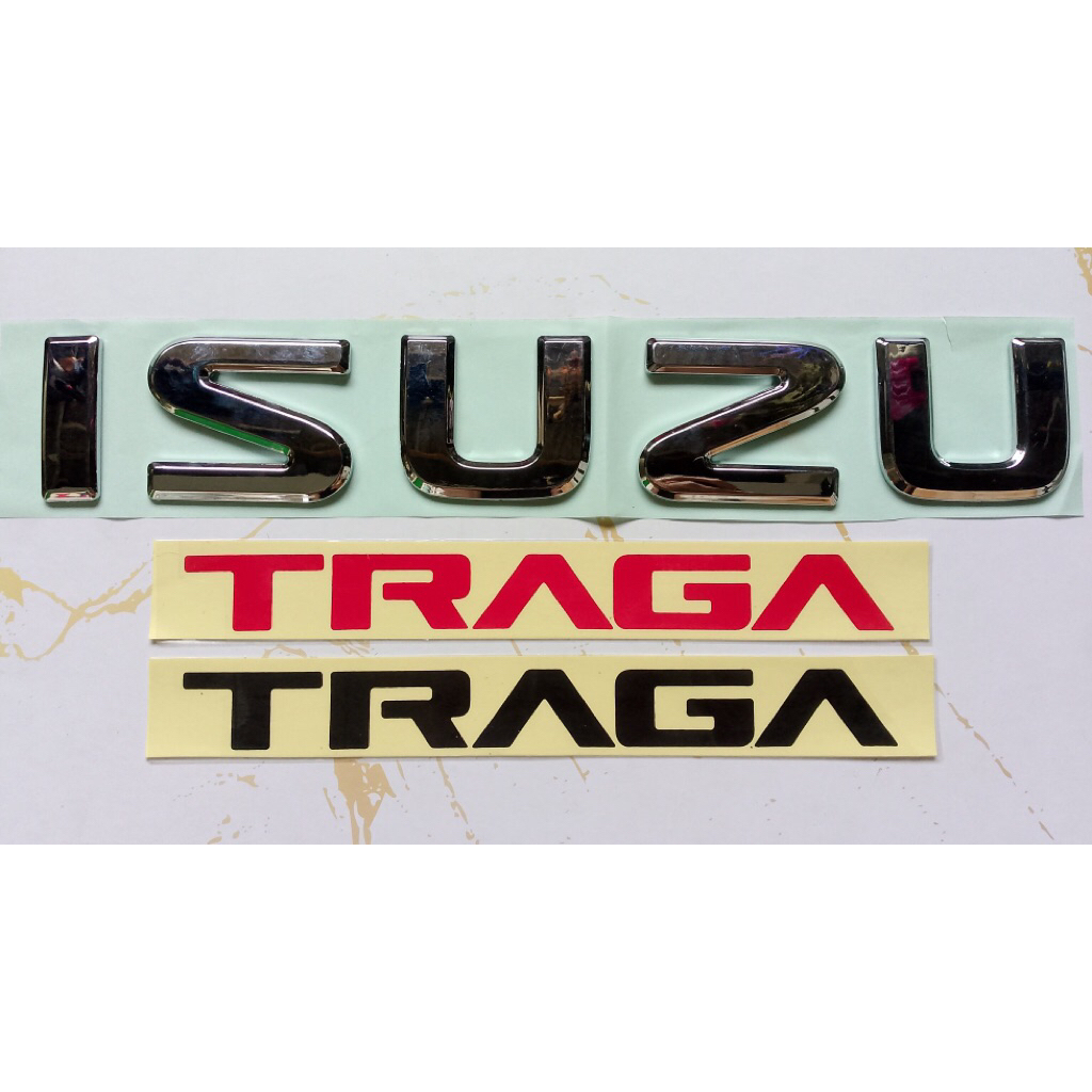 emblem isuzu TRAGA / sticker traga / stiker isuzu traga / stiker traga 1 set kanan kiri