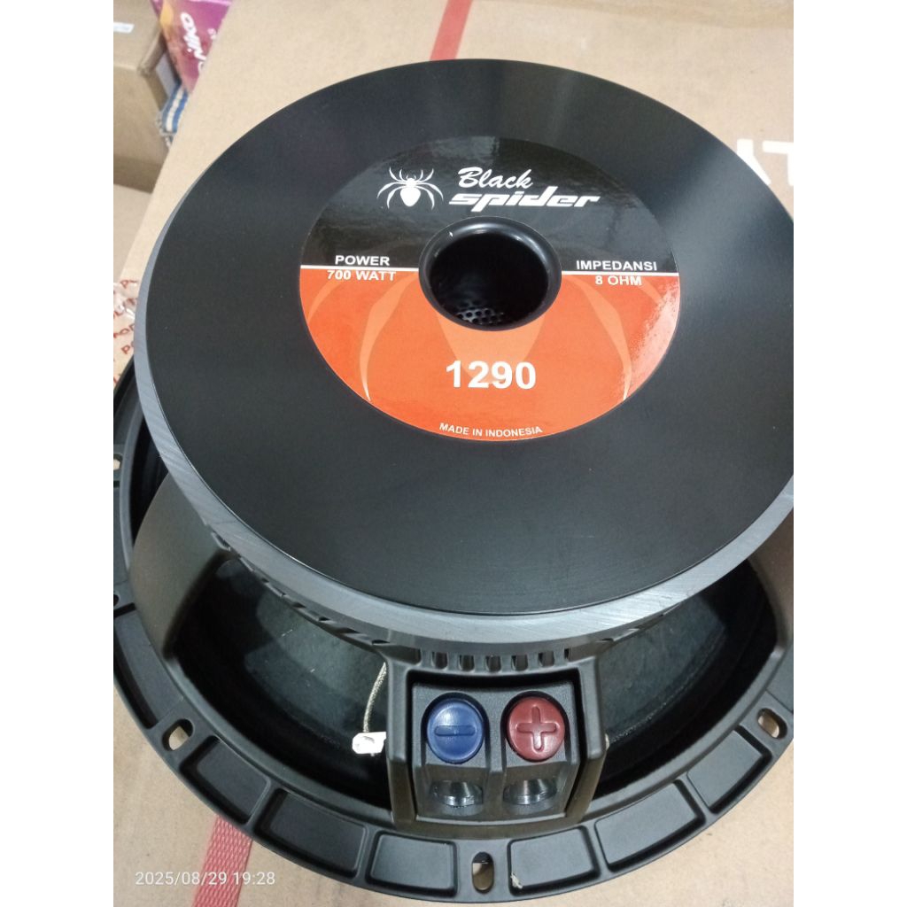 Speaker komponen black spider  BS 1290 BS 1290 Black spider  12 inch Voice coil 3 inch