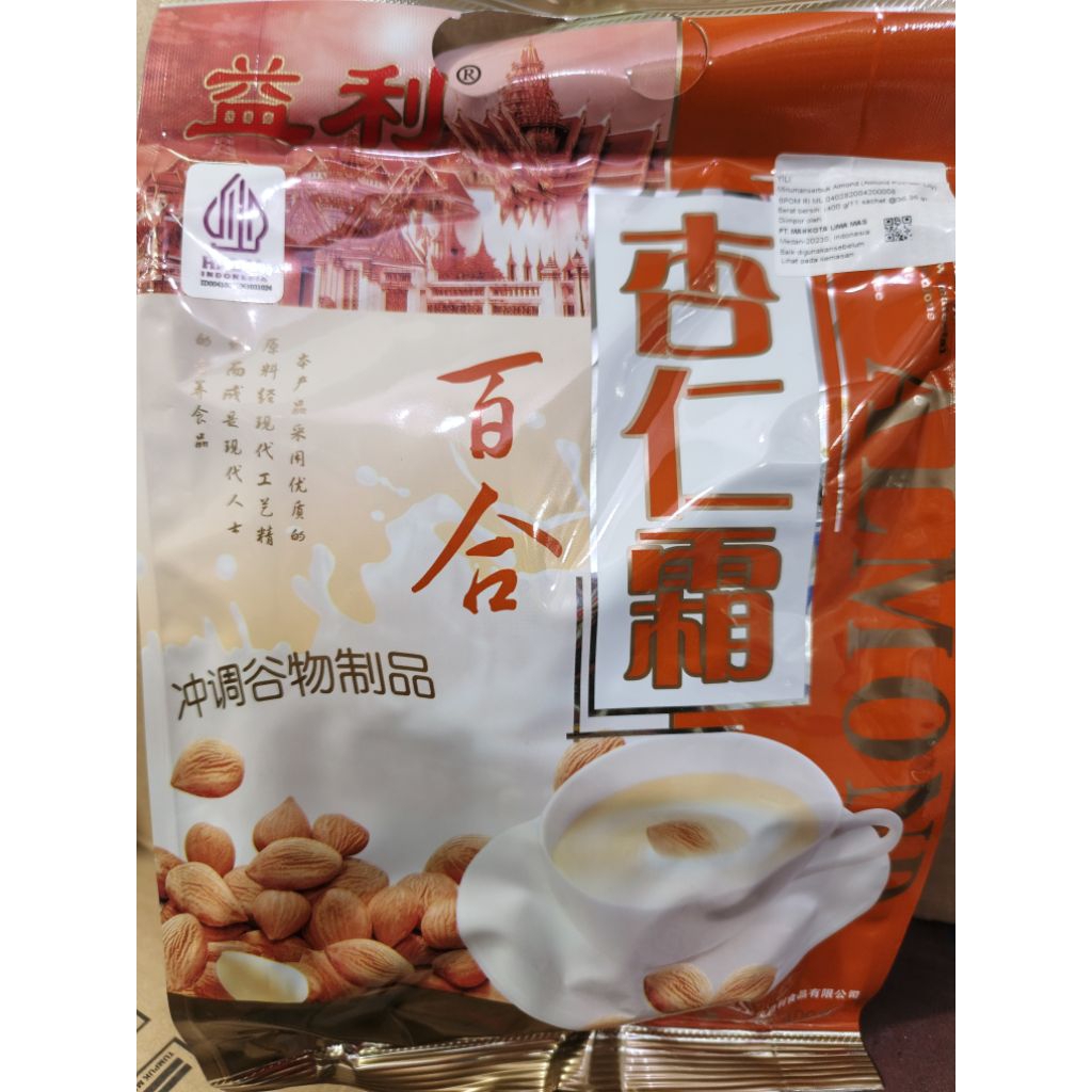 

Yili Almond Powder Minuman Serbuk Almond 400gr in 11 pax