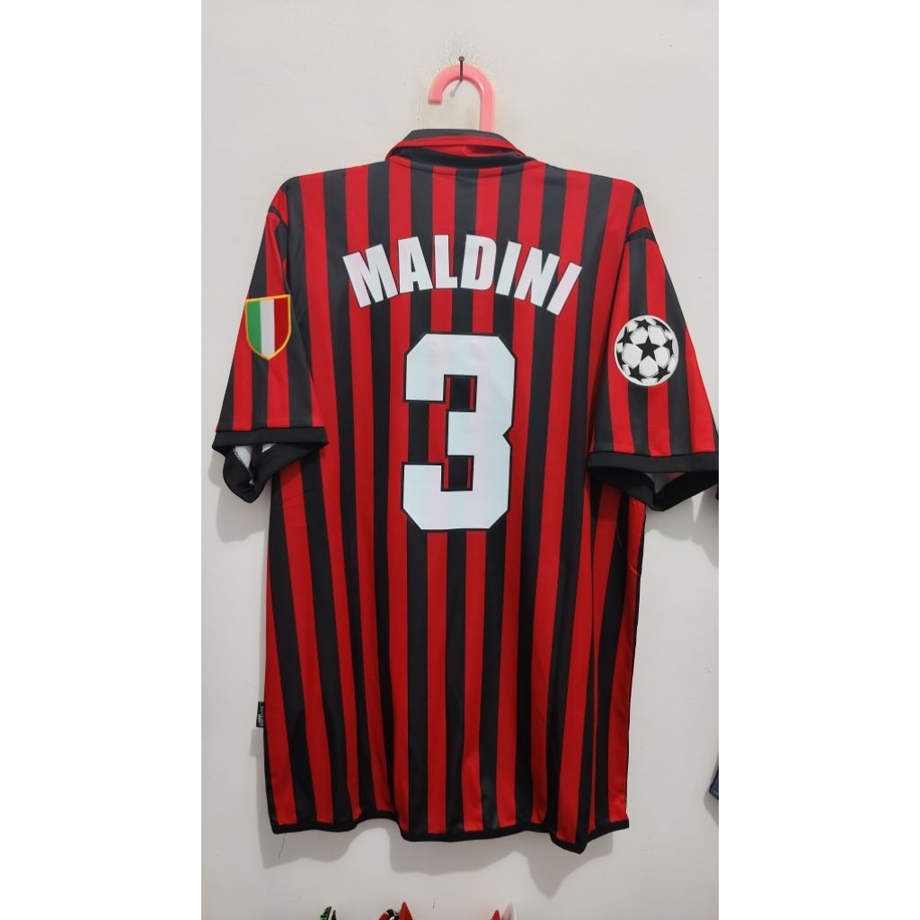 jersey retro Milan Maldini size XXL LD60