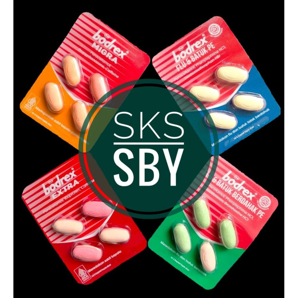 Bodrex migra / Bodrex Extra / Bodrex Flu & Batuk / Bodrex Flu & Batuk Berdahak