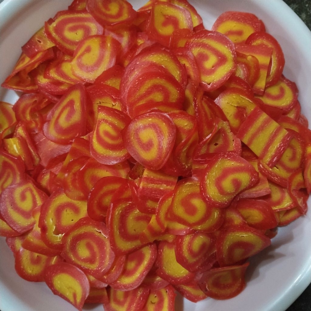 

KERIPIK/KERUPUK ACI WARNA-WARNI 300gr