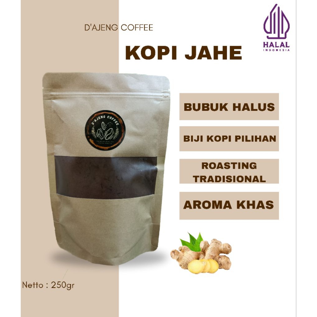 

KOPI BUBUK JAHE PREMIUM - 250gr D'AJENG COFFEE