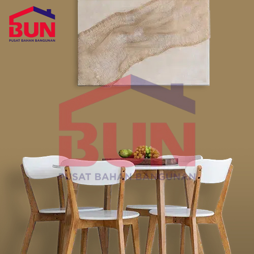 CAT TEMBOK EKSTERIOR INTERIOR NIPPON PAINT N 1849 D PECAN SMELL / BROWN / COKLAT TANAH UKURAN GALON