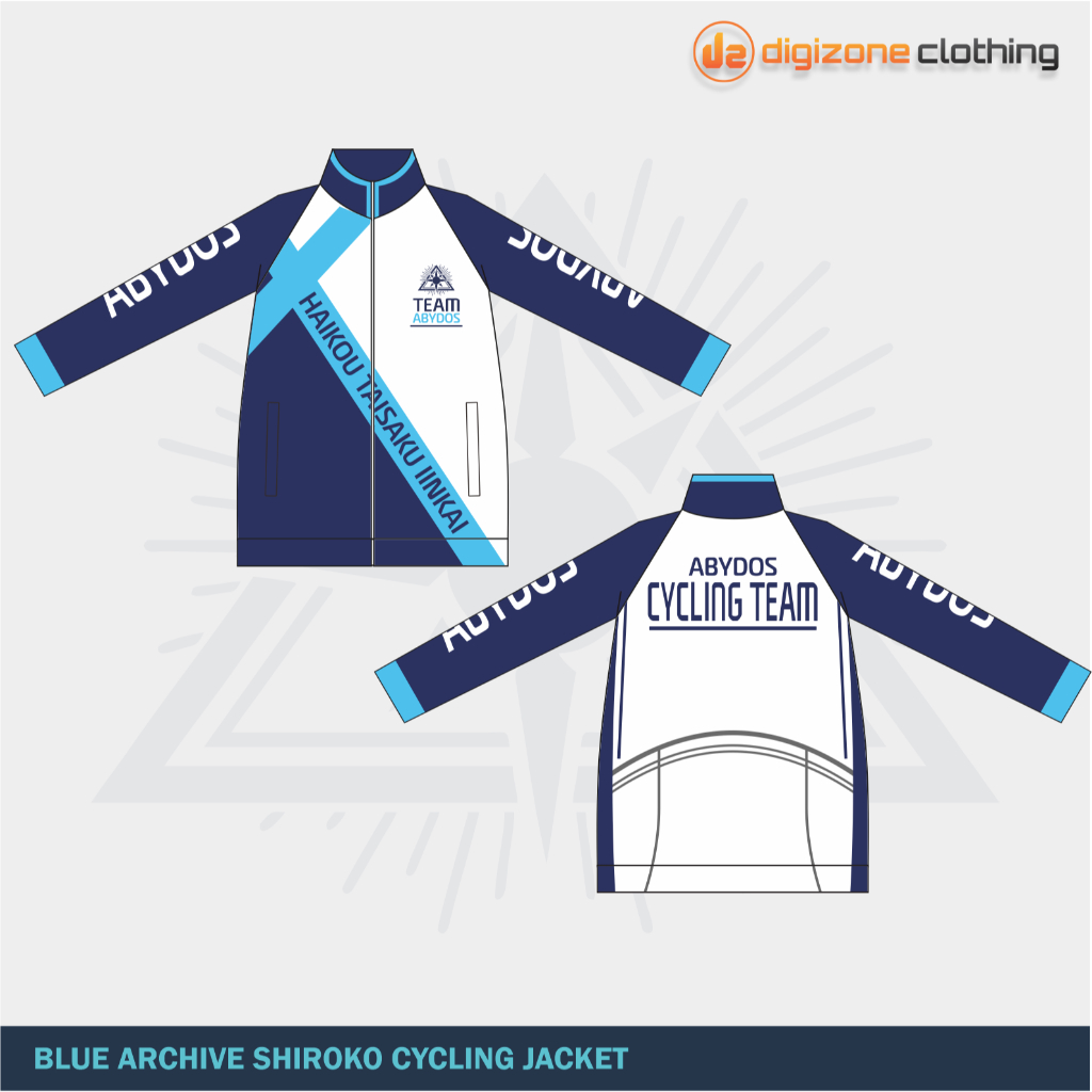 [PRE ORDER] Jaket Kaos Jersey Blue Archive Shiroko Sunaookami Cycling