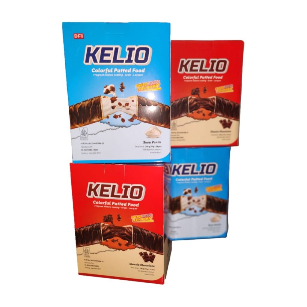 

KALIO WAFER 1 BOX ISI 24 PCS BERAT BERSIH 240g RASA SUSU VANILA DAN COKLAT