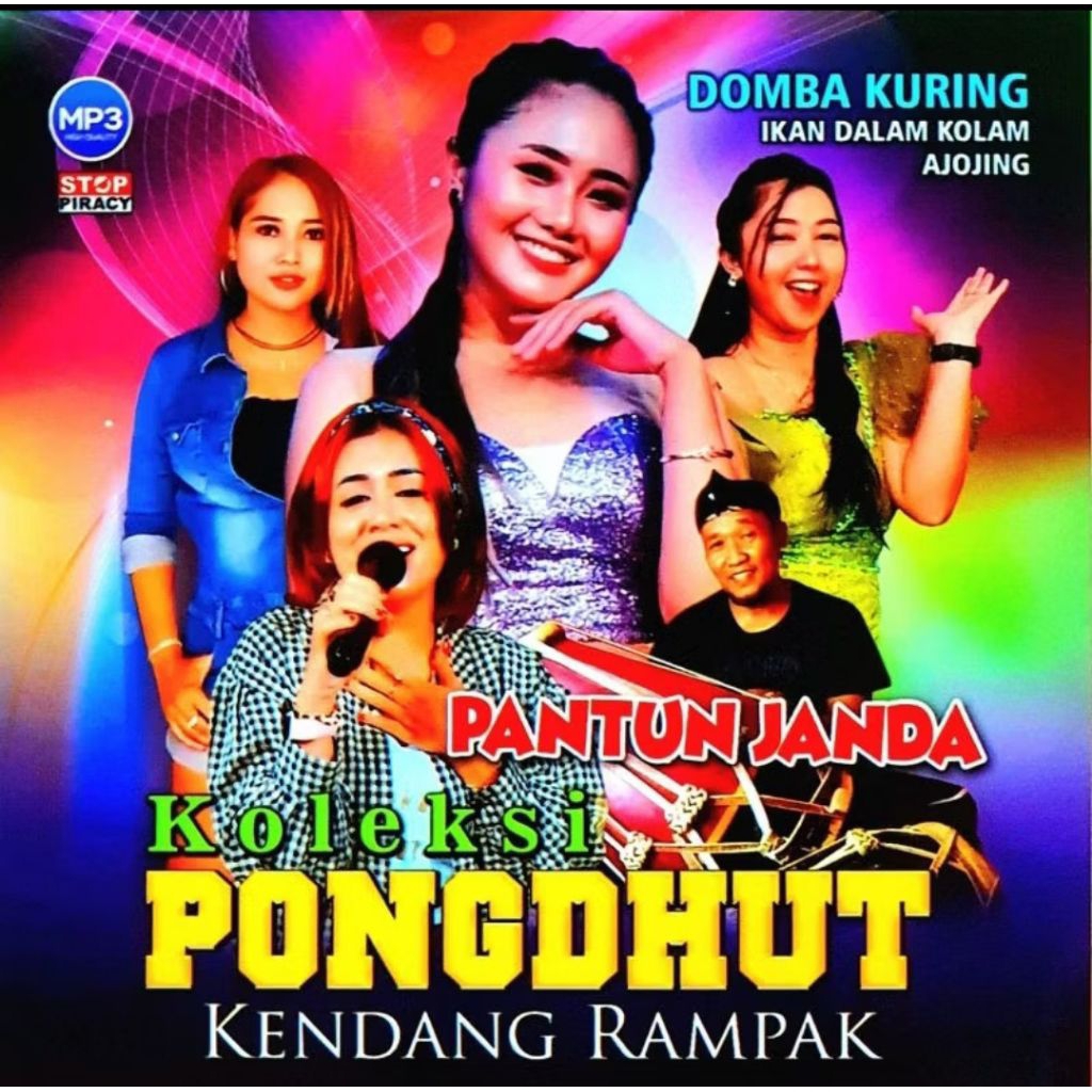 KASET CD MP3 MUSIK LAGU PONGDHUT KENDANG RAMPAK TERBARU - KASET CD MP3 LAGU DANGDUT JAIPONG - KASET 