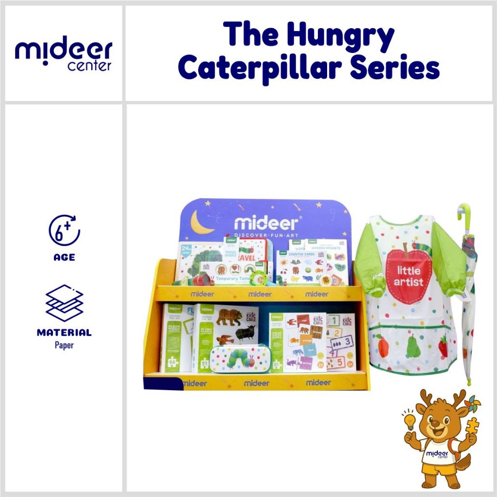 Mideer The Hungry Caterpillar Series Koleksi Eric Carle
