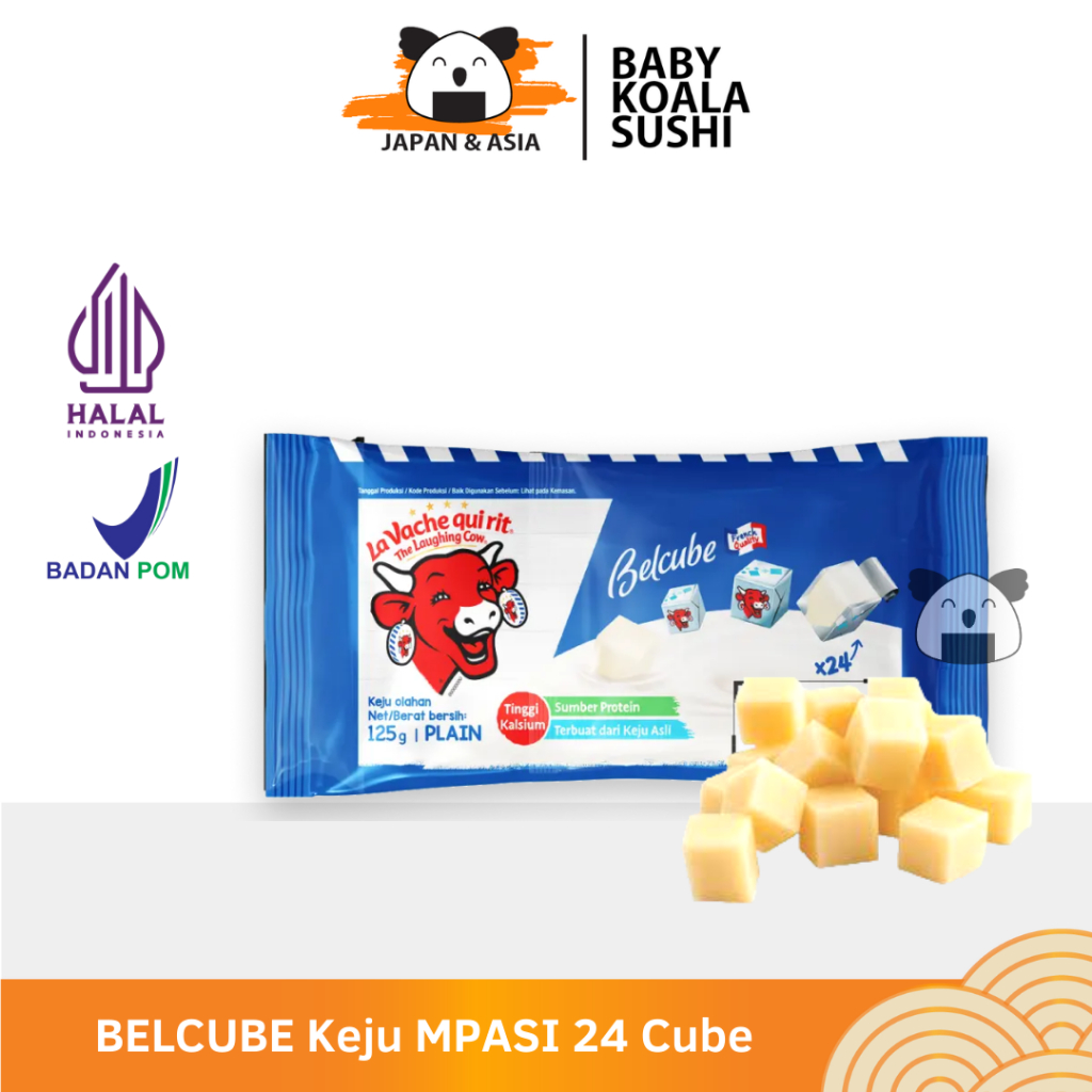 

(EXP.11/25) BELCUBE Plain Cheese Bite 24 Cube | Keju MPASI Bayi