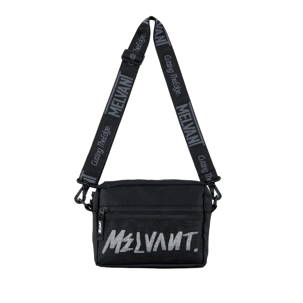 Melvant - MSL Yale Black Slingbag | Tas Selempang Hitam Pria