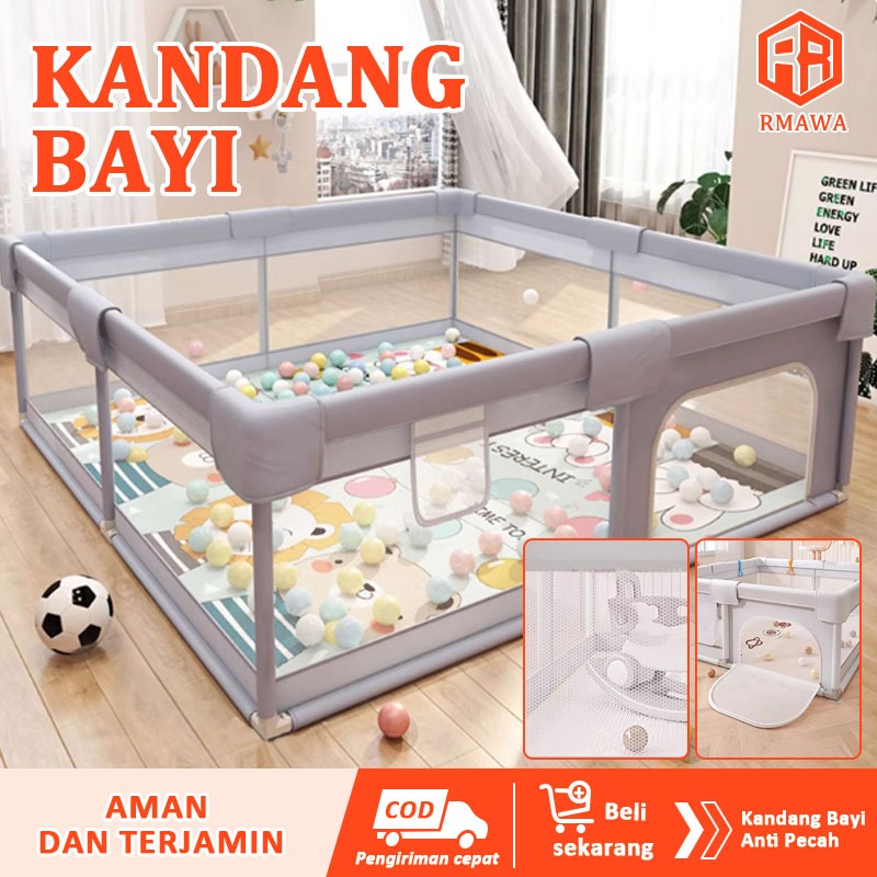 Pagar Bayi Bermain Baby Playpen Playmat - Playpen Bayi Tempat Bermain Anak