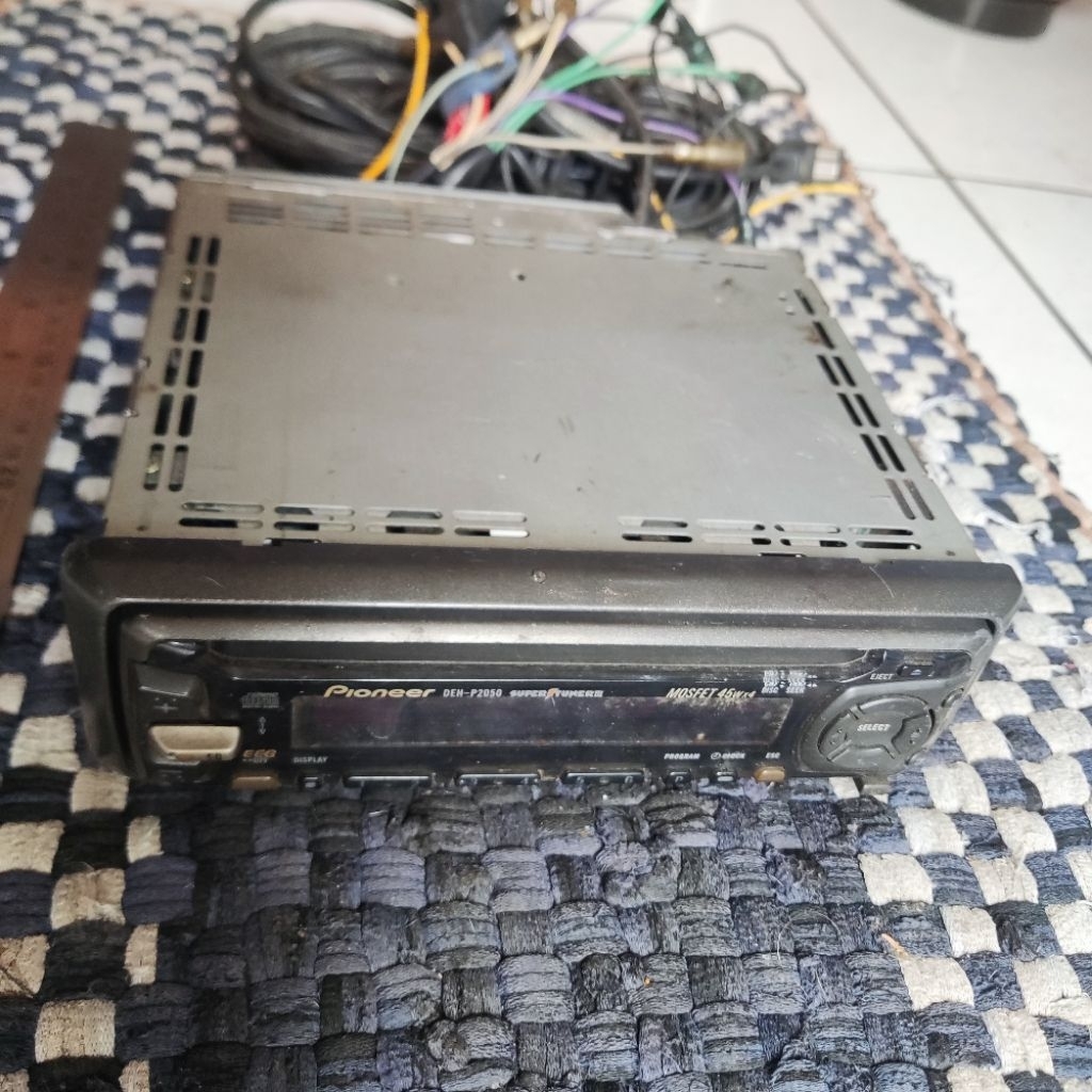 radio pioneer DEN-P2050 dan cd changer CDX-P1280 12cd tape tip mobil audio singe din double 2nd seco