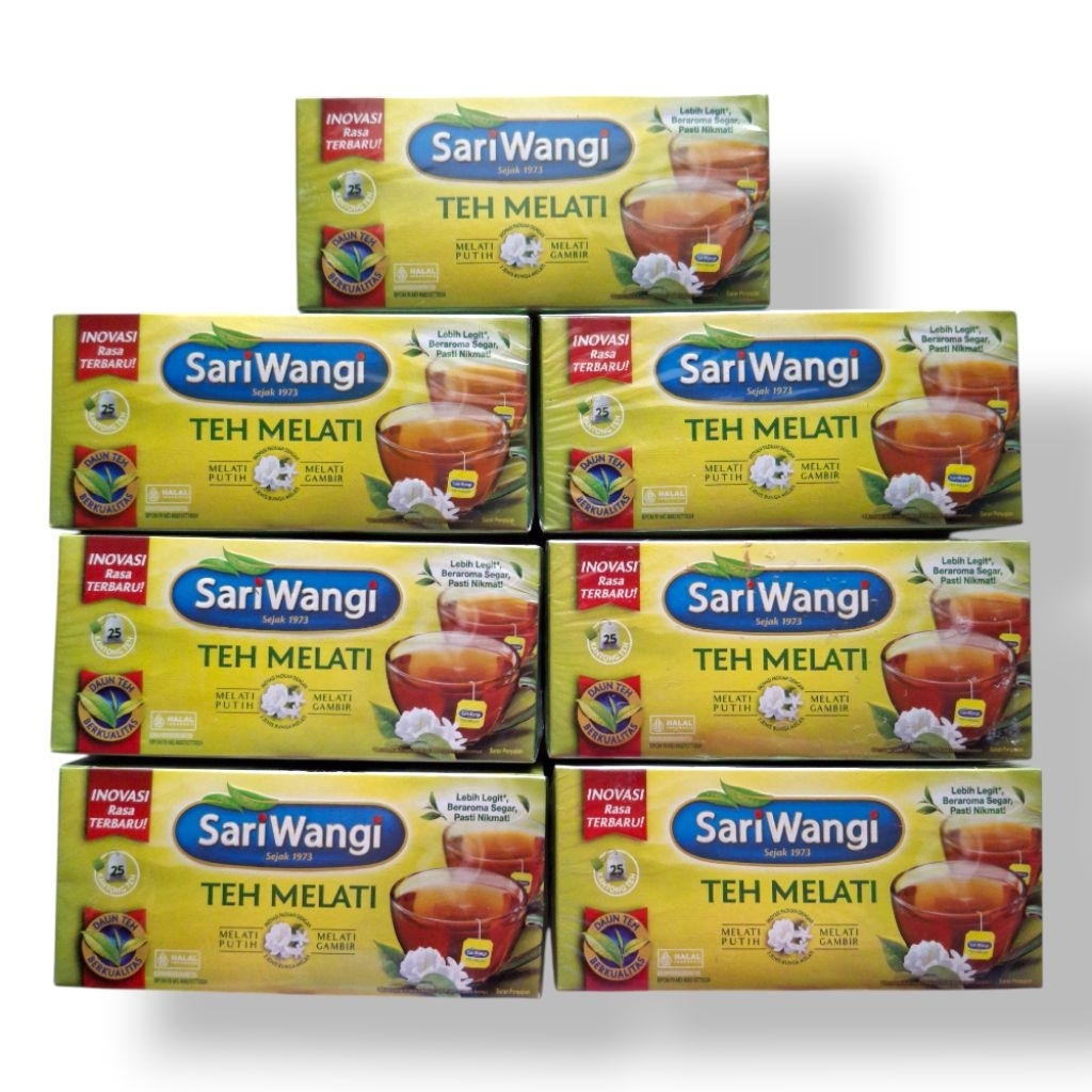 

[NEW] - Teh Sariwangi Teh Melati 1 Box isi 25's Paket Bundling Hemat 2x250gr