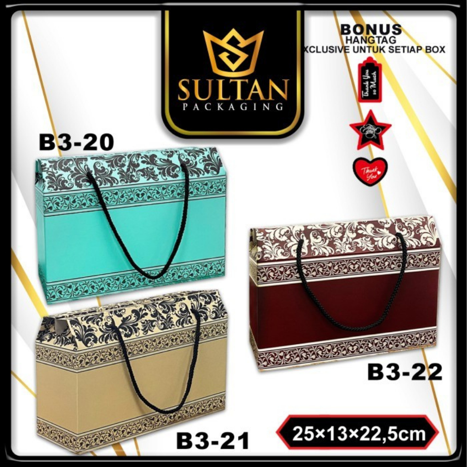 

Box Hampers - Dus Souvenir - Kotak Hadiah Motif Batik - B3-20