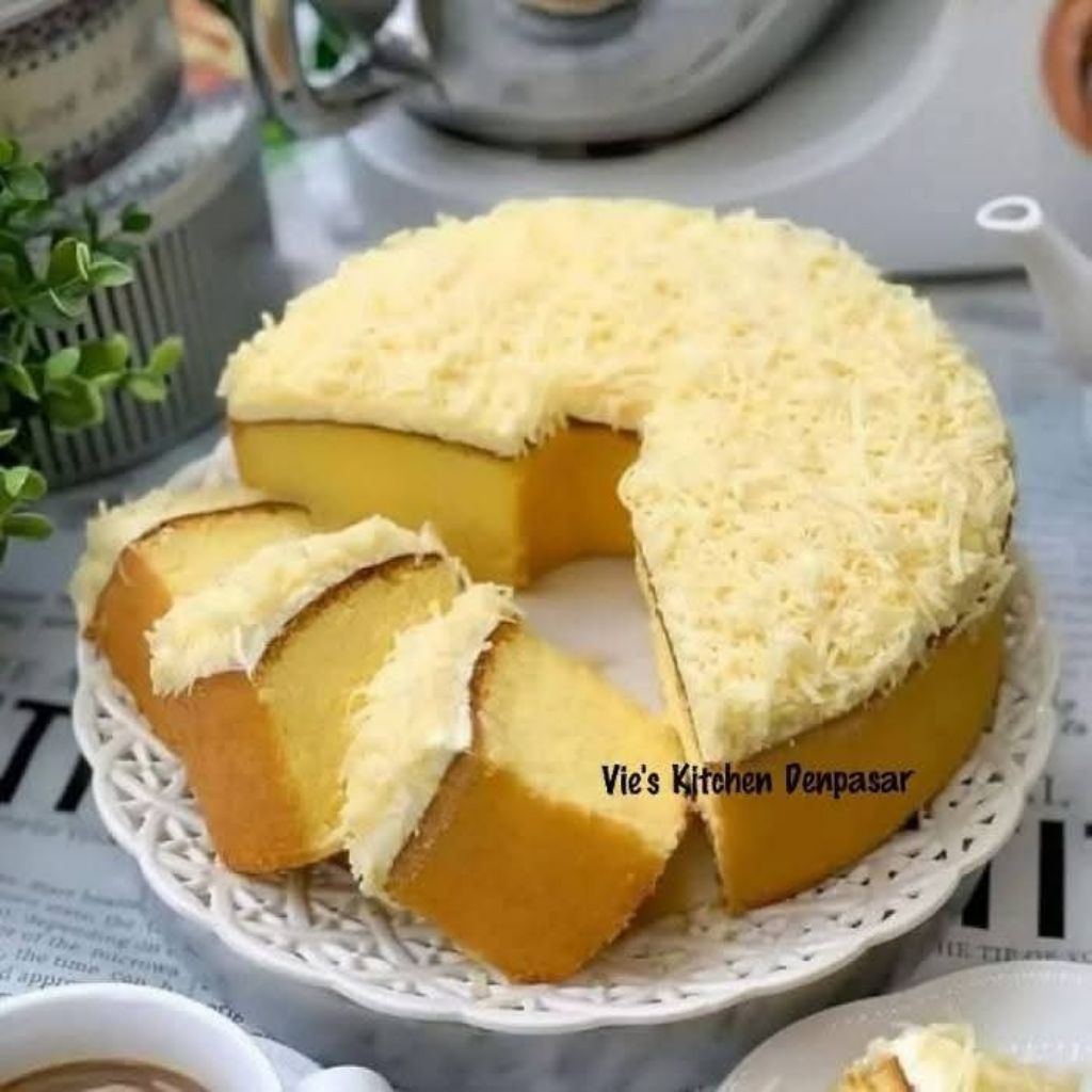 

Bolu Panggang Jadul Topping Keju