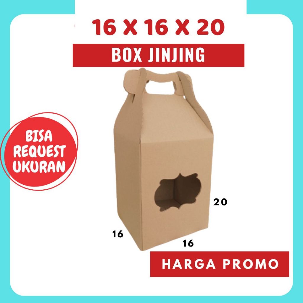 

Kardus 16x16x20 Jinjing Gable Box Dus Packing Kotak Kemasan Karton Souvenir Hampers Buah Diva Box