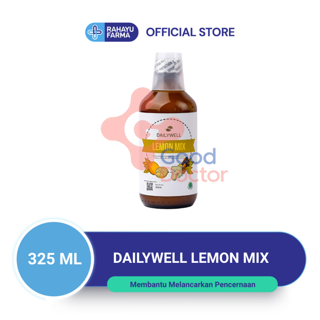 

DAILYWELL LEMON MIX 325 ML – bantu detoks & jaga daya tahan tubuh.