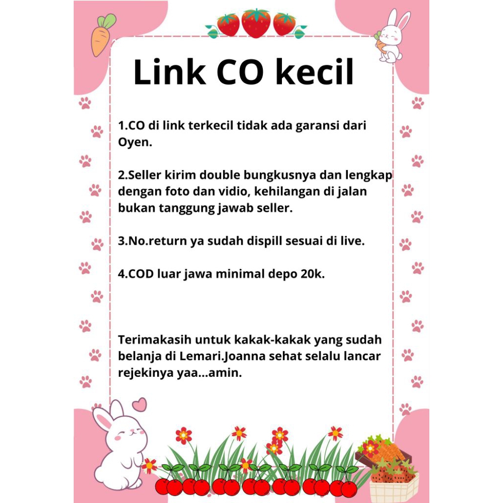 *Baju bayi link kecil RP.100 perak*