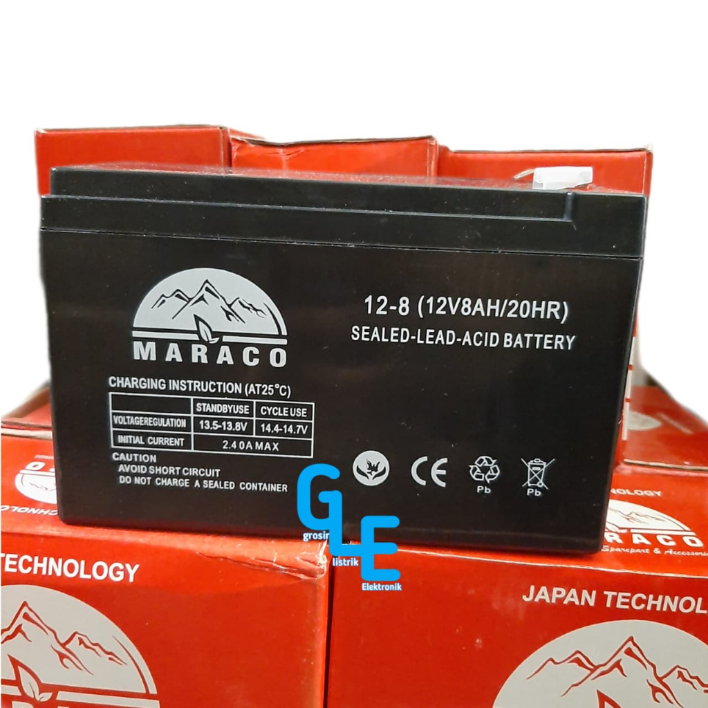AKI SPRAYER ELEKTRIK 8 AH BATTERY AKI 12v MARACO