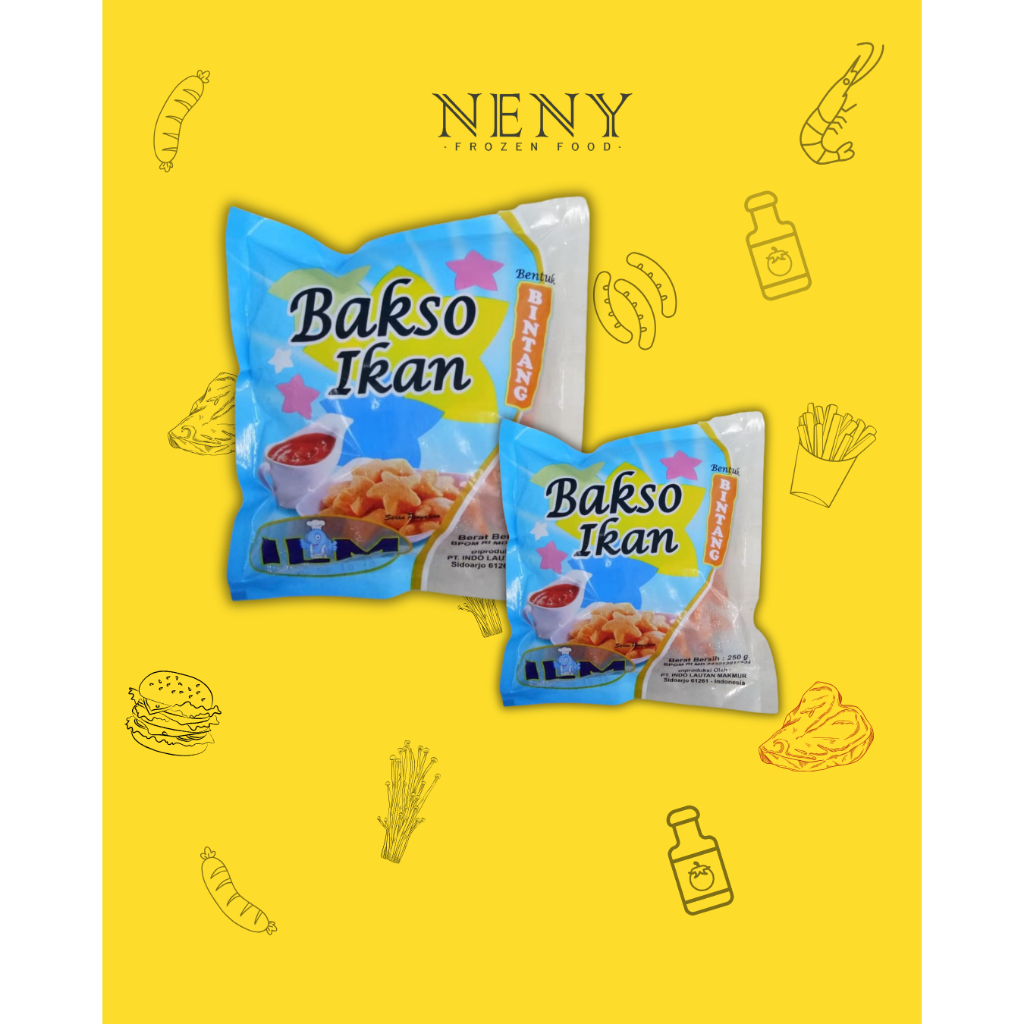 

ILM BAKSO IKAN BENTUK BINTANG 250GRAM;500GRAM