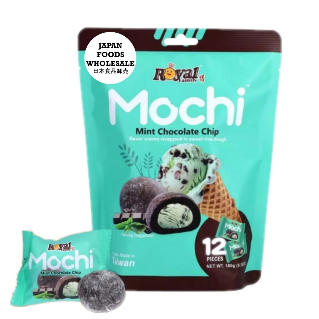 

Royal Family Mochi Mint Chocolate Chip / kue mochi / cemilan