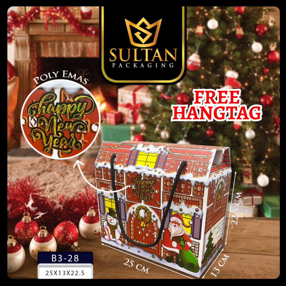 

Box Natal - Dus Hampers Merry Chrismas - Kotak Hadiah Souvenir Special Natal - B3-28