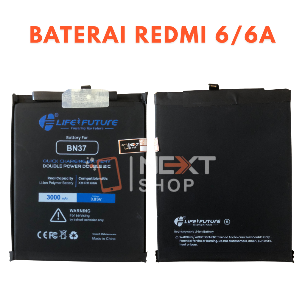 BATERAI REDMI 6 / 6A / BN37  DOUBLE POWER LIFE FUTURE