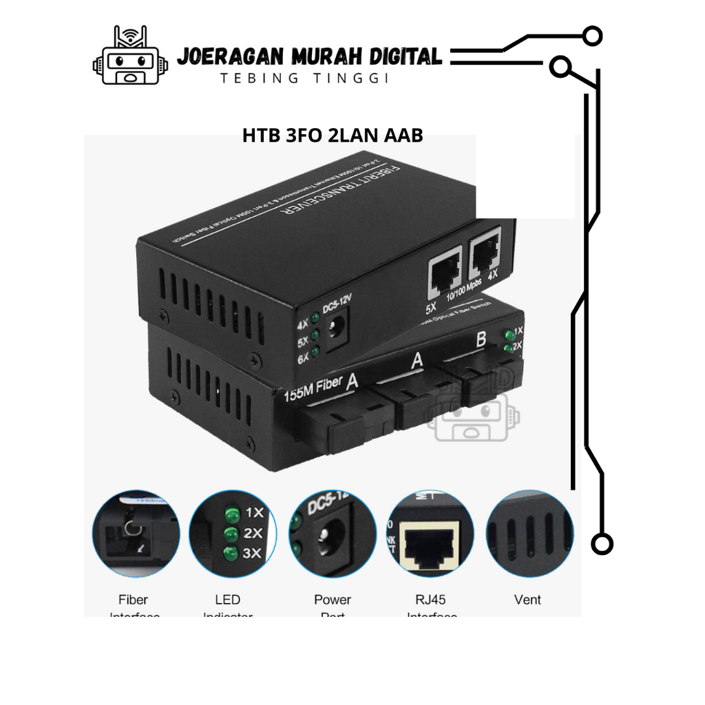 CONVERTER FO 3FO 2LAN AAB