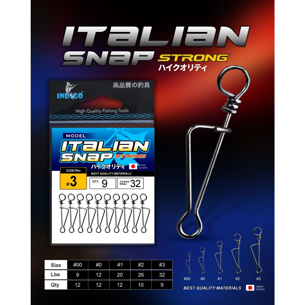 KAIL SNAP PANCING ITALIAN SNAP INDIGO KUAT