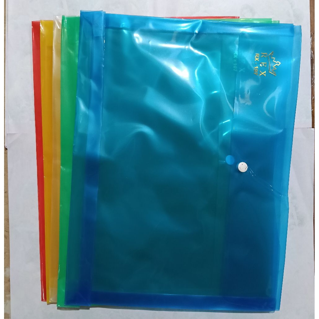 

12 PCS MAP PLASTIK KANCING FOLIO F4 || MAP KANCING PUNGGUNG REX