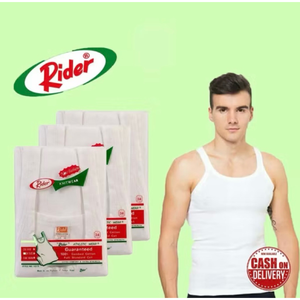 SINGLET RIDER / KOTANG RIDER / DALAMAN RIDER / SINGLET BAGUS / SINGLET PUTIH / RIDER PUTIH