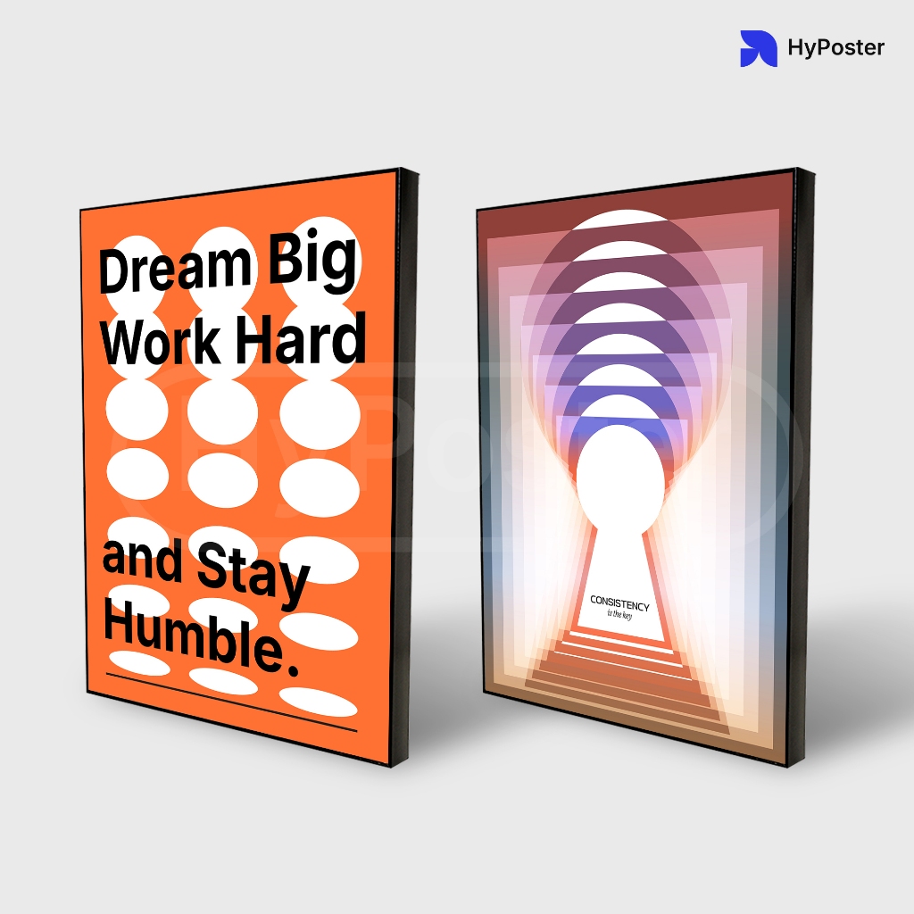 Hyposter | Dekorasi dinding Poster Frame Typography Aesthetic